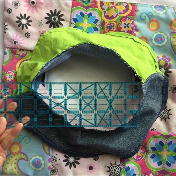 Handmade Dog Printed Upcycled Bucket Hat.-CA2 - Picture 15 of 15